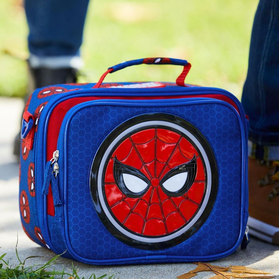 superhero backpack and lunchbox