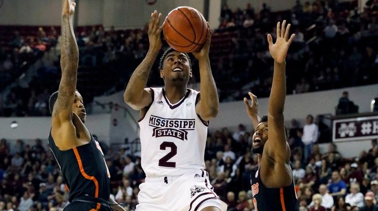 Mississippi State guard Eli Wright against Florida on
