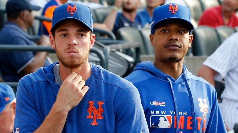 Steven Matz, left, and Marcus Stroman of the
