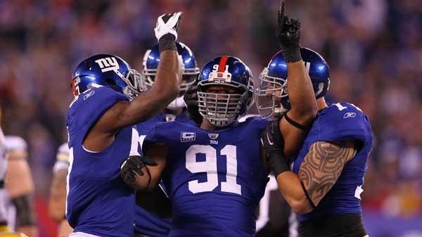Justin Tuck #91 of the New York Giants