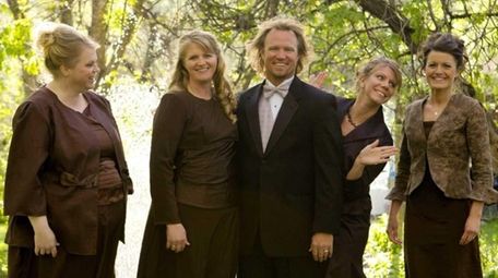 Kody Brown with his wives, from left, Janelle,