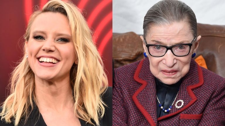 Kate McKinnon, left, and Supreme Court Justice