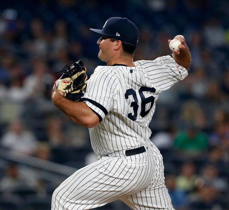 Mike Ford #36 of the New York Yankees