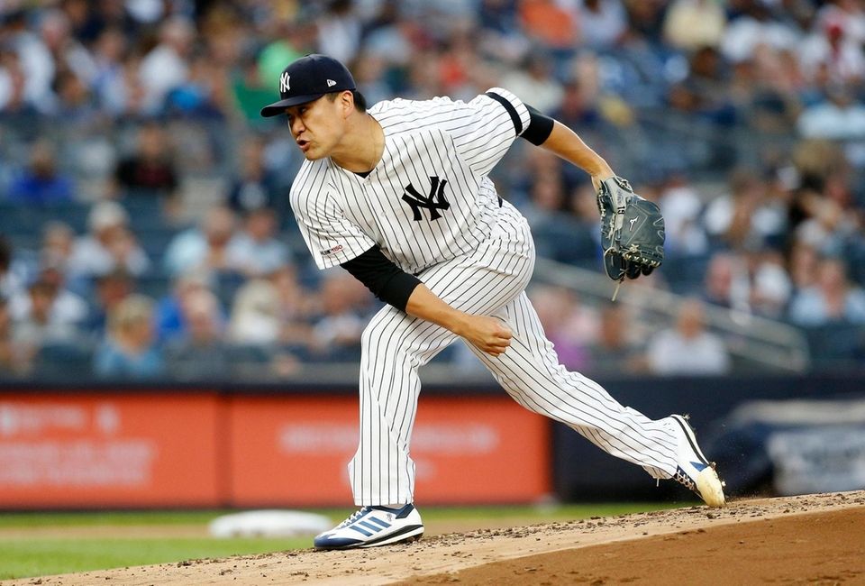 Masahiro Tanaka #19 of the New York Yankees