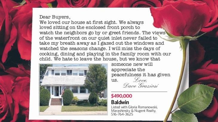 Love letters from home seller to buyer  Newsday