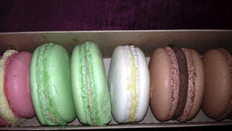French macarons from Kiss My Cake shop in