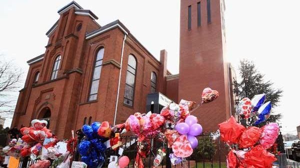 Outside of The New Hope Baptist Church on