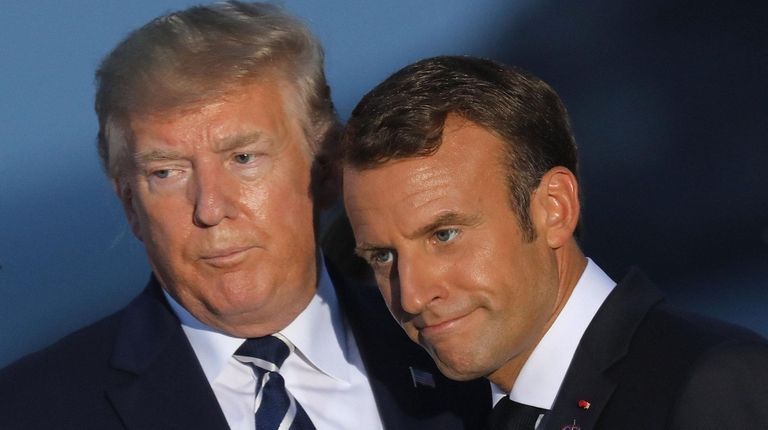 President Donald Trump and French President Emmanuel Macron