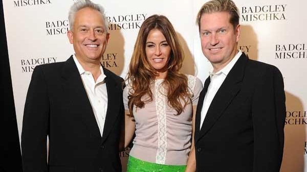 Kelly Bensimon poses with James Mischka and Badgley
