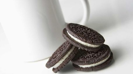 Stock photo of three Oreo cookies with a