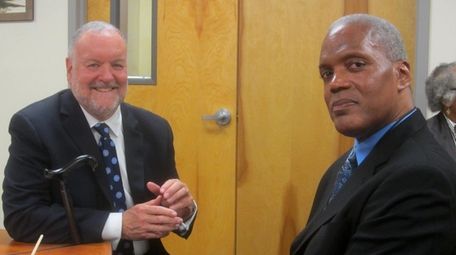 Michael Kramer, CEO of the Corporate Source, left,