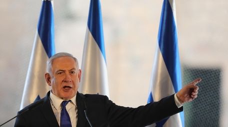 Israeli Prime Minister Benjamin Netanyahu at the Cave