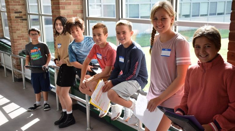 Seventh-graders at Locust Valley Middle School served as