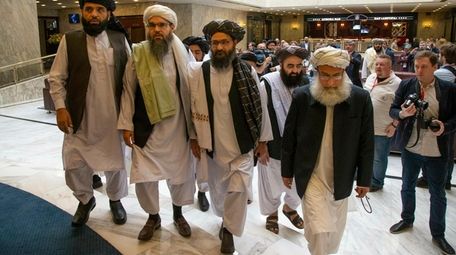 Taliban officials including the group's top political leader,