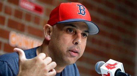 Red Sox manager Alex Cora talks about the