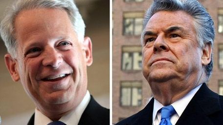 File photos of Congressmen Steve Israel, left, and