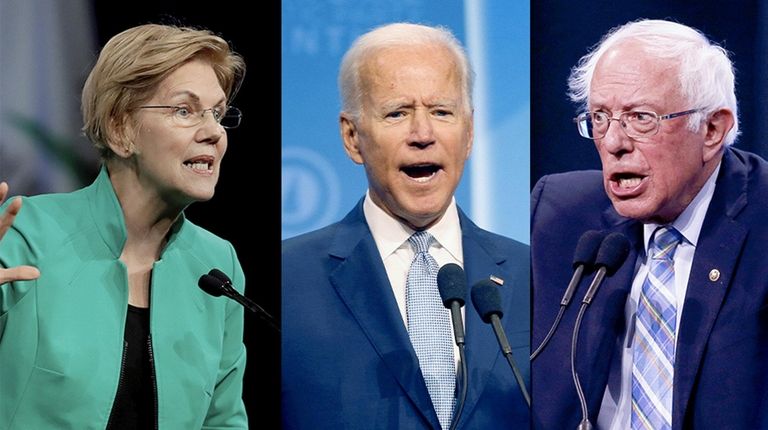 Sen. Elizabeth Warren, former Vice President Joe Biden