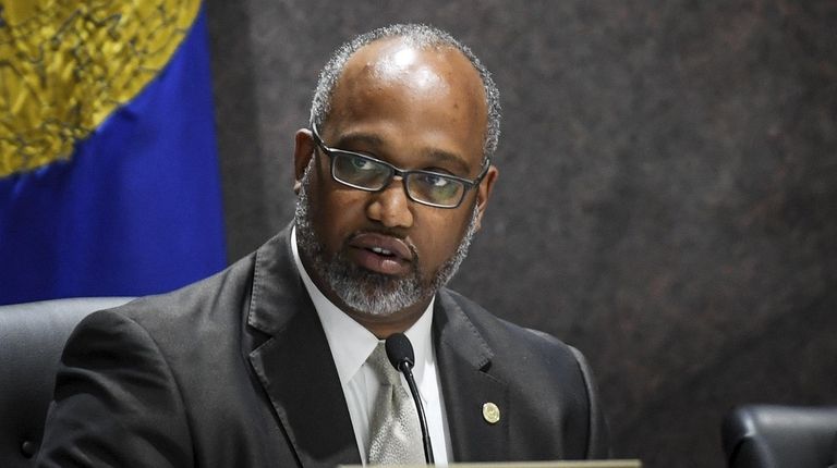 The Suffolk County Legislature's Presiding Officer DuWayne Gregory