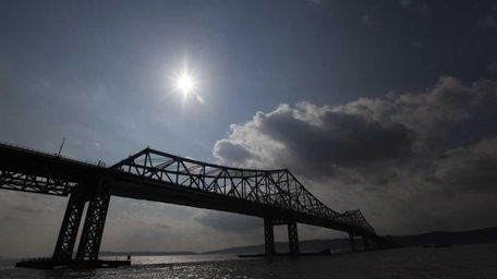The Tappan Zee bridge photographed on the north