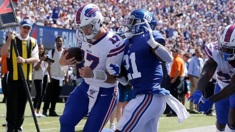 Josh Allen of the Buffalo Bills runs in