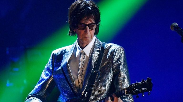 Ric Ocasek of The Cars performs during the