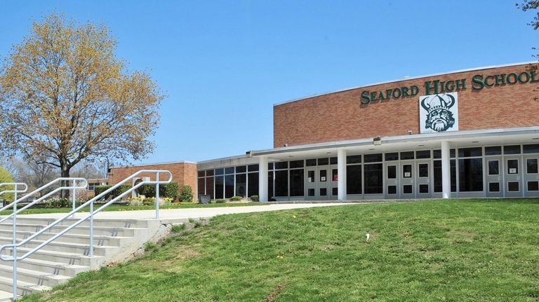 Seaford High School on Seamans Neck Road, seen