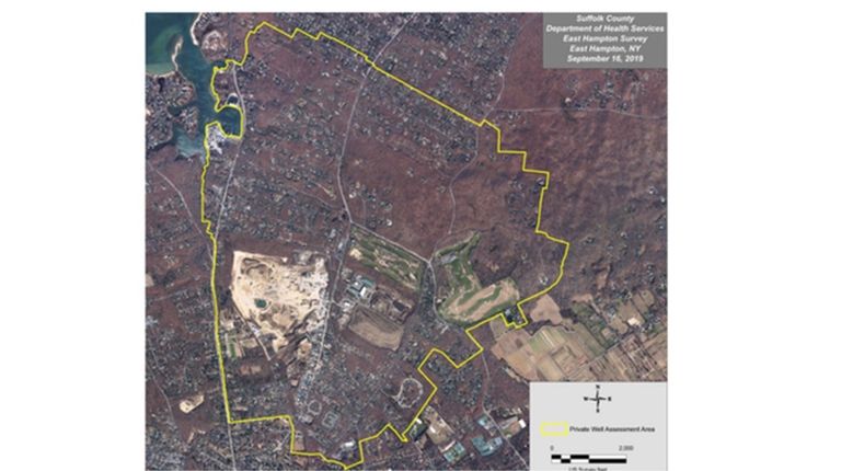 The survey area includes properties between Three Mile