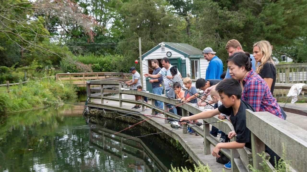 Try trout fishing at Cold Spring Harbor Fish Hatchery