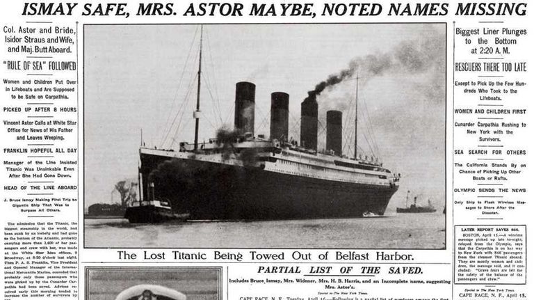 Before Movie Titanic Was A News Story Newsday