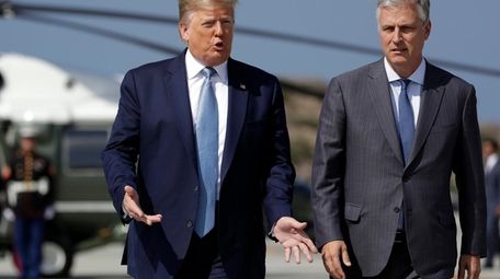 President Donald Trump and his new national security