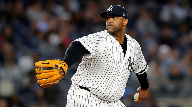 CC Sabathia #52 of the New York Yankees