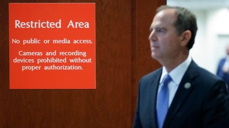 House Intelligence Committee Chairman Adam Schiff after a