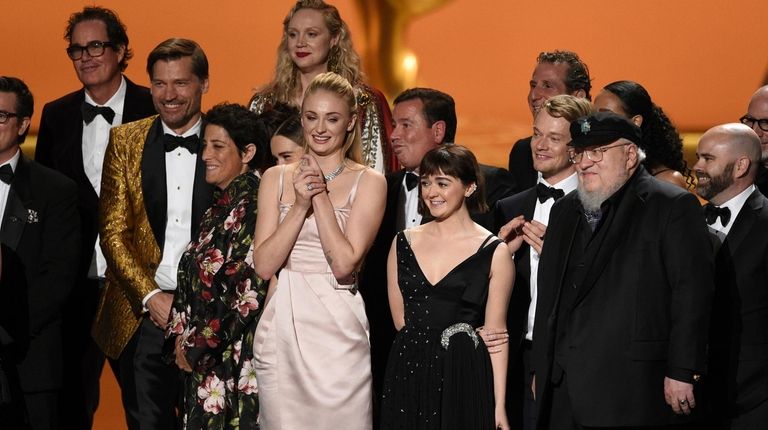 The cast and crew of "Game Of Thrones"