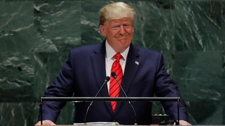 President Donald Trump addresses the UN General Assembly