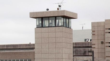 A guard tower of the Nassau County jail