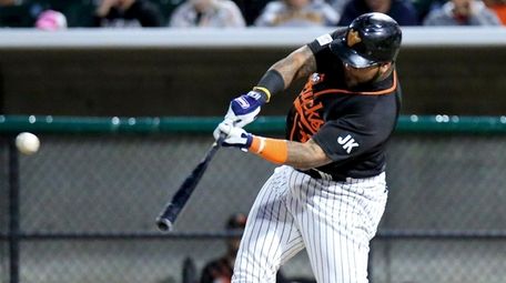 LI Ducks Hector Sanchez drills a two RBI