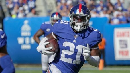 Giants safety Jabrill Peppers glides to his 32-yard