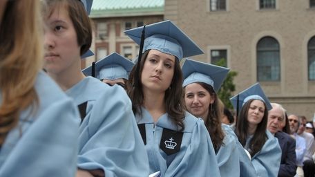 Commencement at Columbia University in New York City.