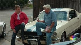 Matt Damon visited with Jay Leno on the
