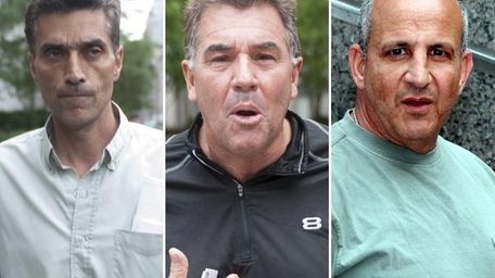 Michael Dasaro, Karl Brittel and Brian Delgiorno outside