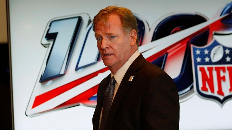 NFL Commissioner Roger Goodell after the NFL owners'
