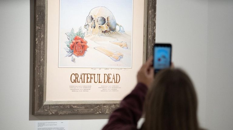 One of the Grateful Dead posters on display