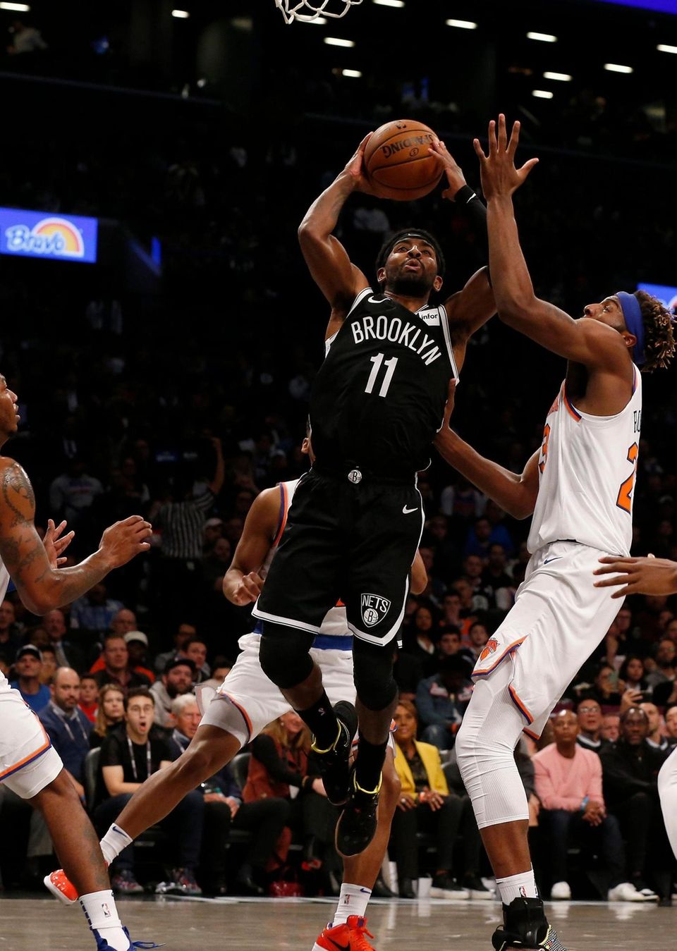 Kyrie Irving #11 of the Brooklyn Nets goes