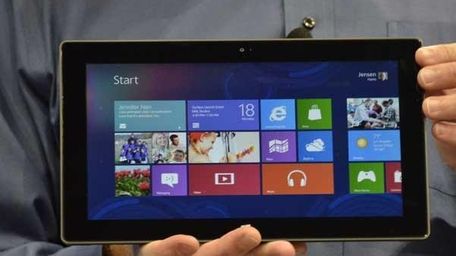 Microsoft's Executive Officer Steve Ballmer introduces Microsoft's new