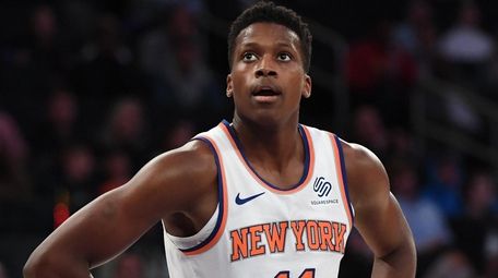 Knicks guard Frank Ntilikina against the Washington Wizards