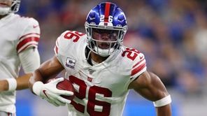 Saquon Barkley has been averaging about two yards