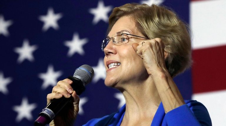 Democratic presidential candidate Sen. Elizabeth Warren, D-Mass., speaks