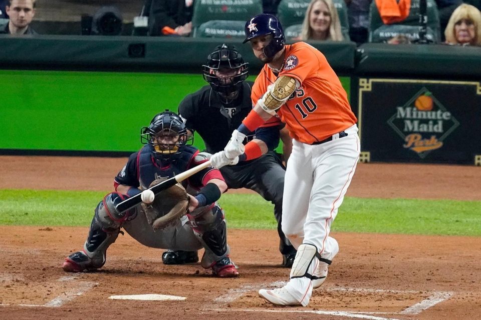 Houston Astros' Yuli Gurriel hits a home run