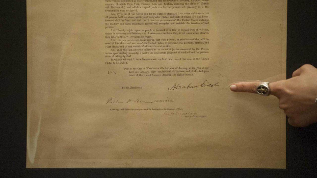 Emancipation Proclamation Copy Fetches 2m Newsday