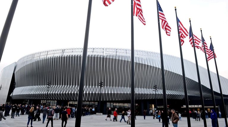 Fans file into the newly redesigned Coliseum as